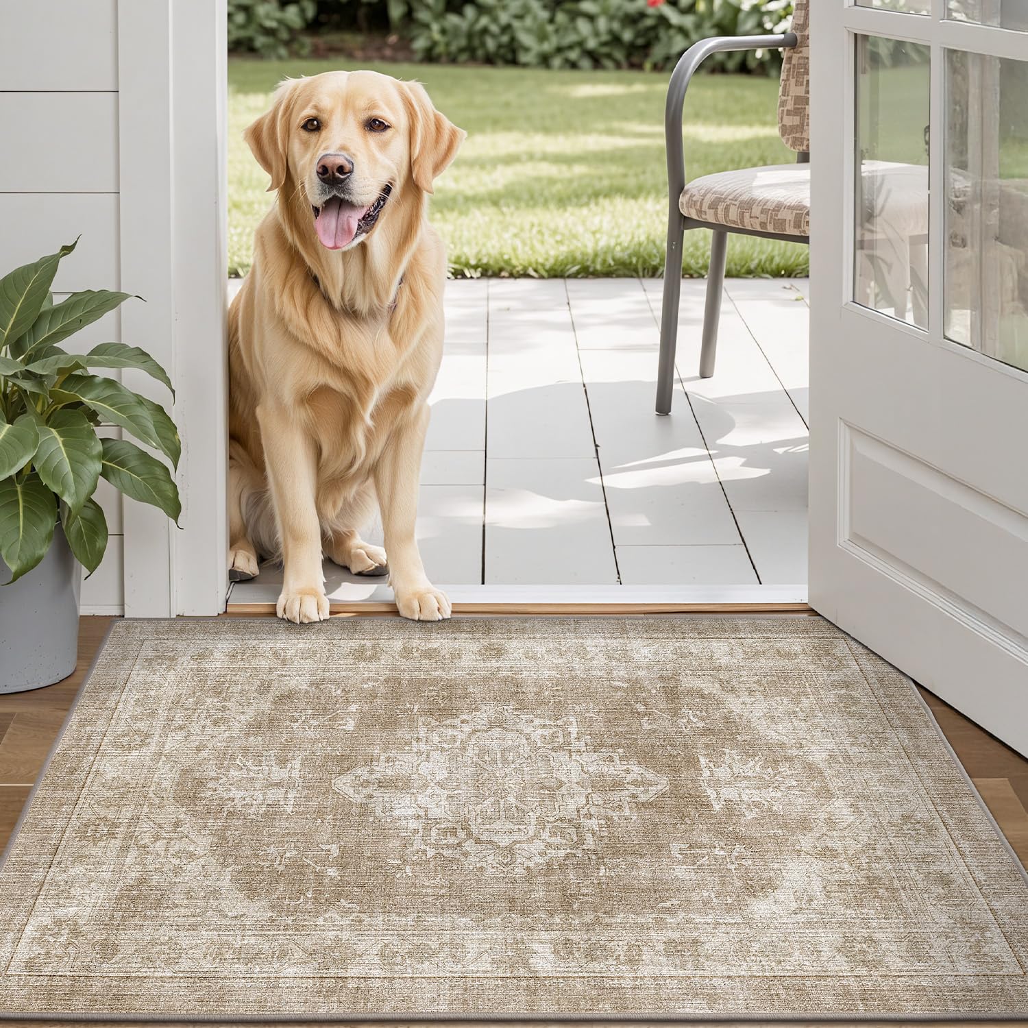 Ultra Thin Indoor Mats Oriental Time Weave Series