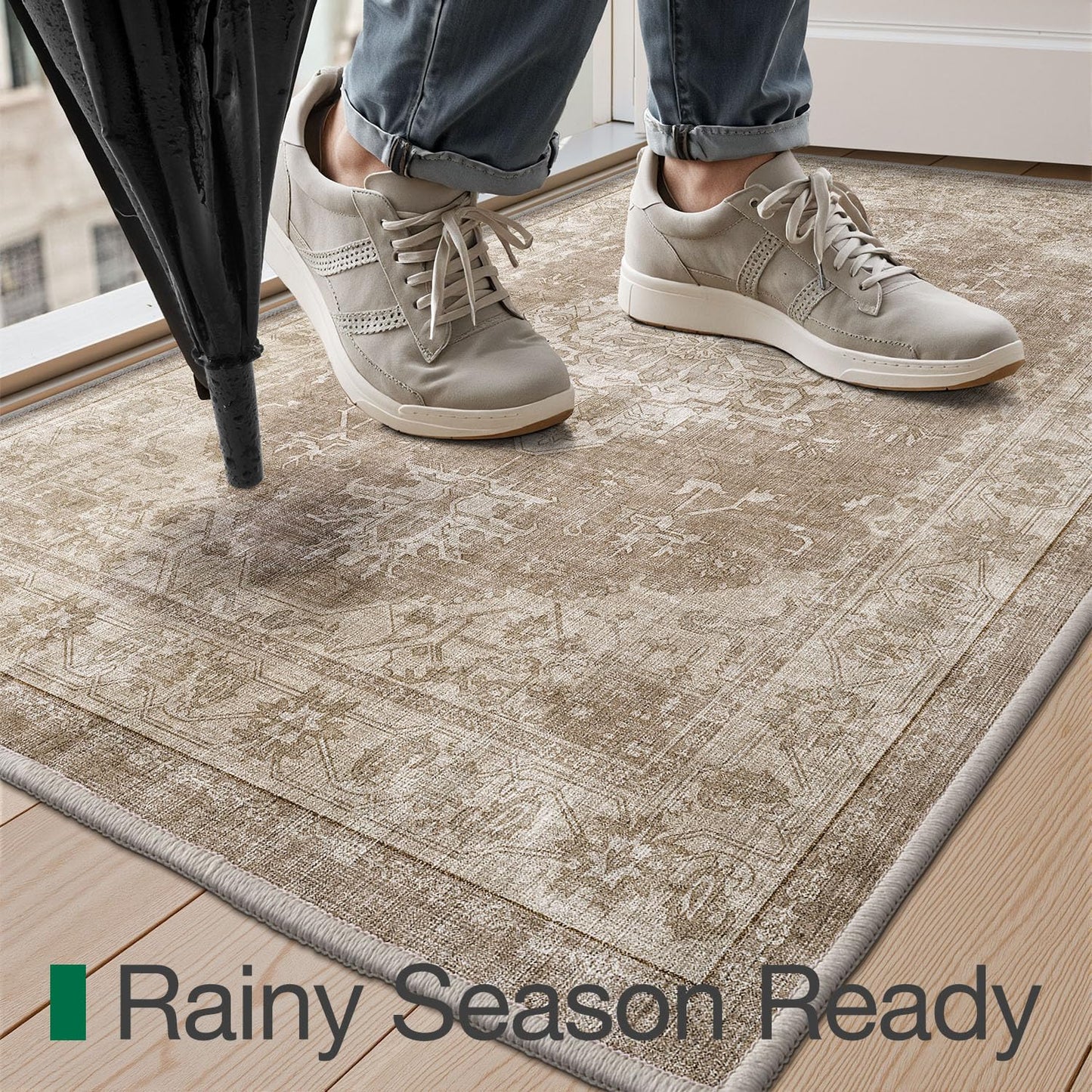 Ultra Thin Indoor Mats Oriental Time Weave Series