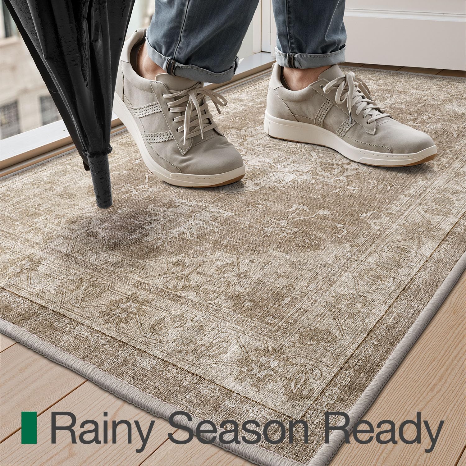 Ultra Thin Indoor Mats Oriental Time Weave Series