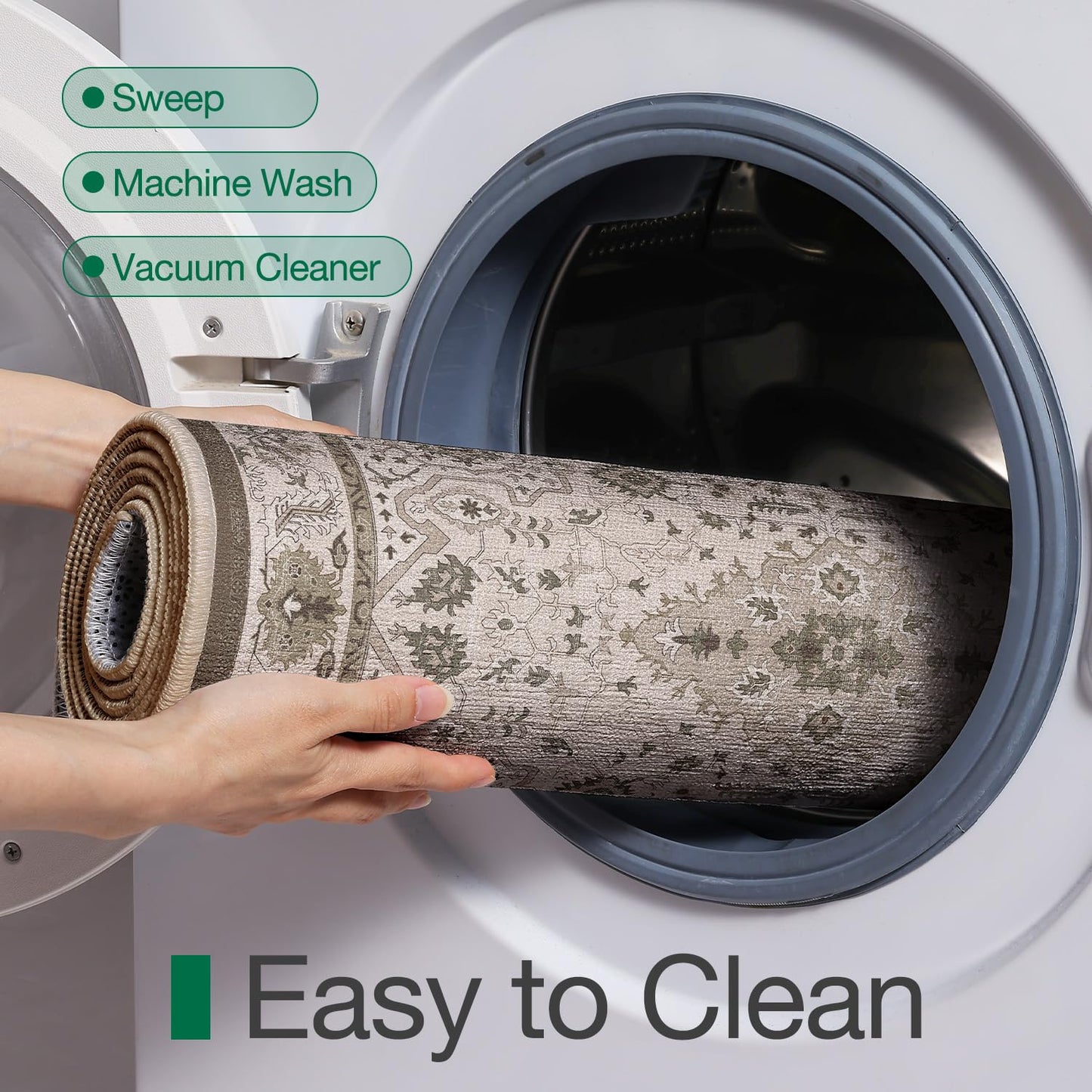 Ultra Thin Indoor Mats Oriental Time Weave Series