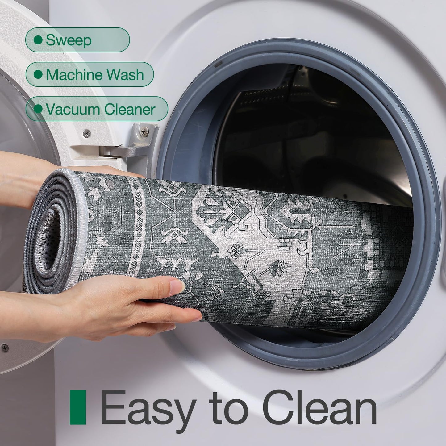 Ultra Thin Indoor Mats Oriental Time Weave Series