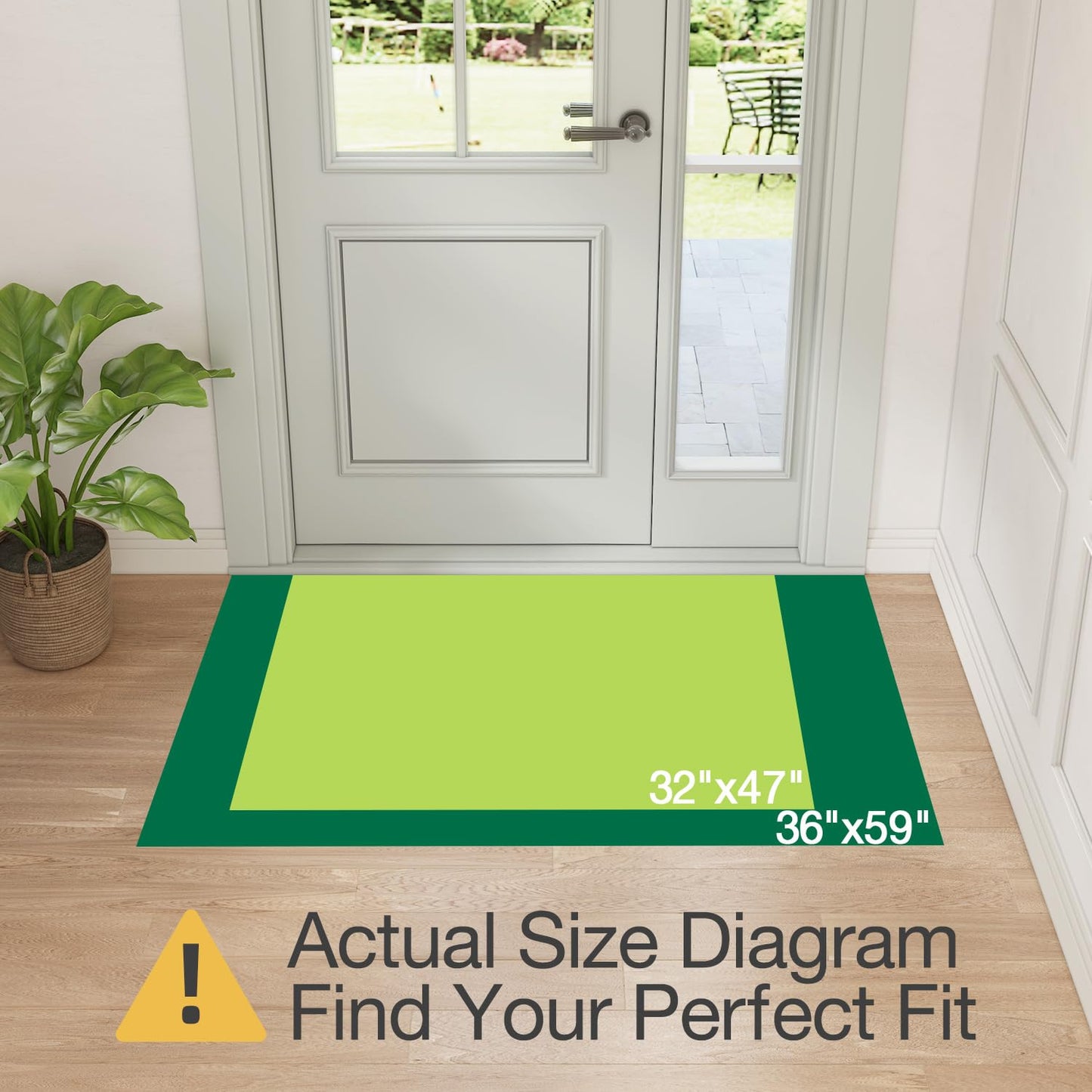 Ultra Thin Indoor Mats Oriental Time Weave Series