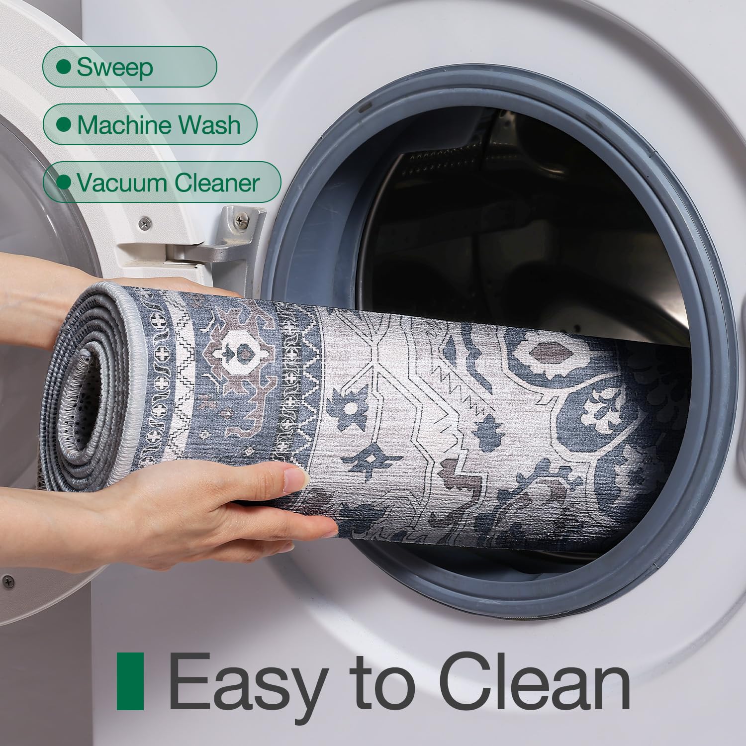 Ultra Thin Indoor Mats Oriental Time Weave Series