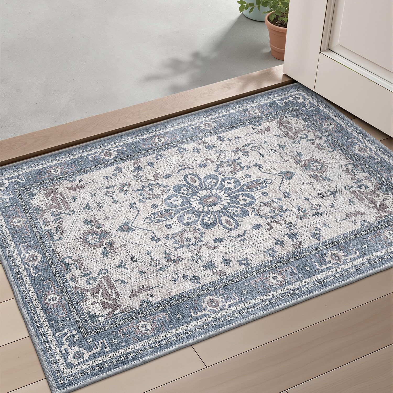 Ultra Thin Indoor Mats Oriental Time Weave Series