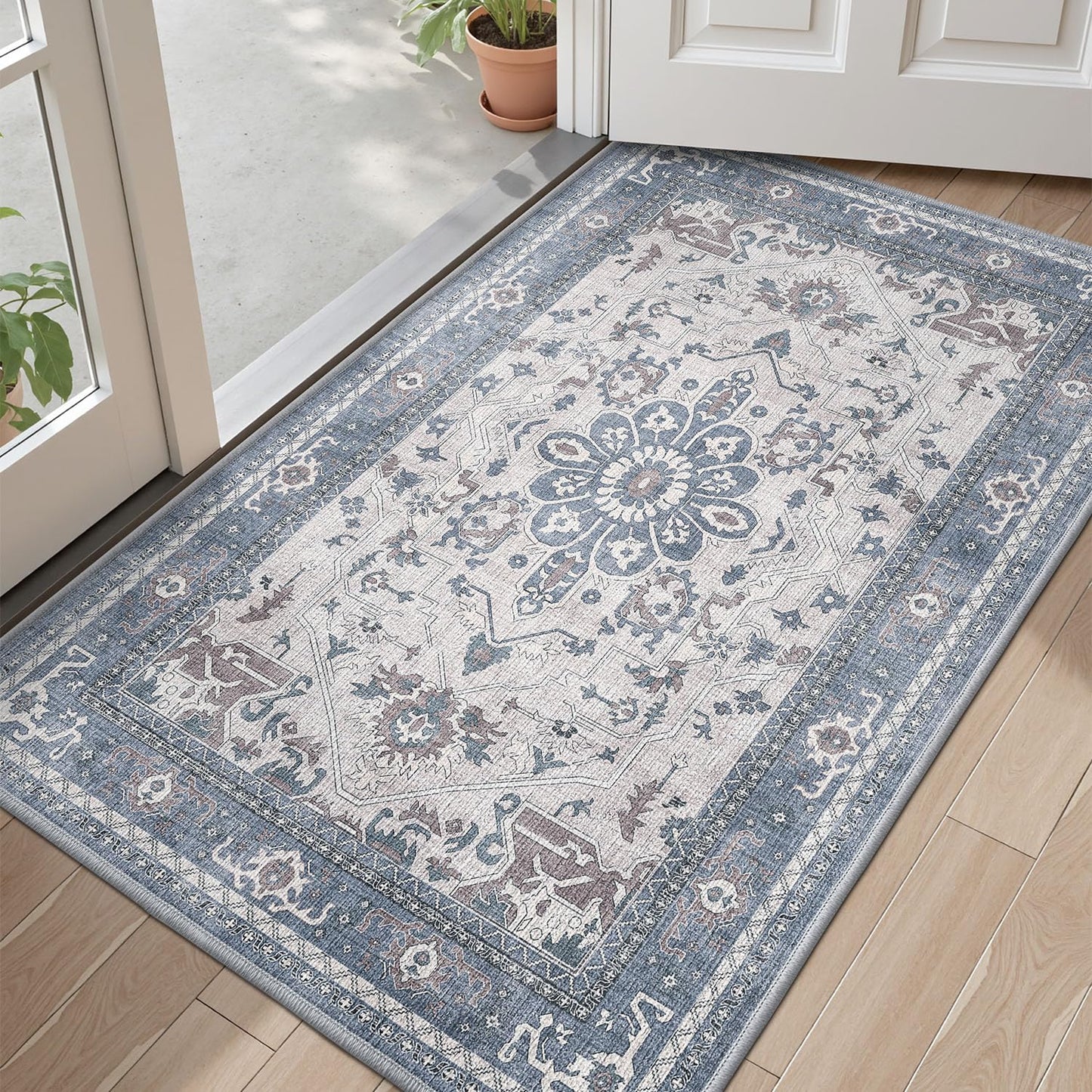 Ultra Thin Indoor Mats Oriental Time Weave Series